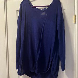 Calia by Carrie Underwood Long Sleeve Purple Athleisure Top